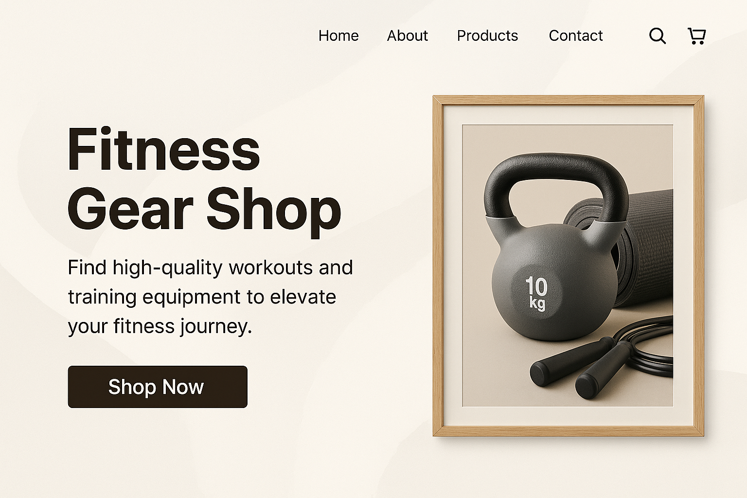 Fitness E-commerce Example